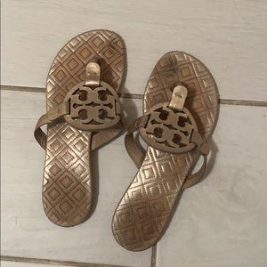 Champagne color Tory Burch sandals